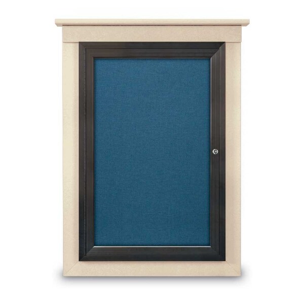Single Door Enclosed Letterboard, 60"x42